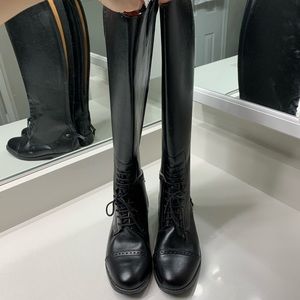 Black ladies riding boots
